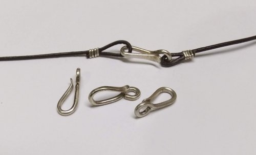 Judy Larson's Traditional Southwest Style Hook Closures  - , Findings & Components, Toggles & Clasps, Earwire & Headpin, Dapping, Dapping Jewelry, Forging, Forging Jewelry, Jewelry Forging, Butane Torch, Soldering, Solder, making a hook clasp